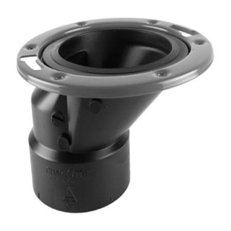 Charlotte Pipe And Foundry 4x3 Offset Clos Flange ABS 00820  0600HA